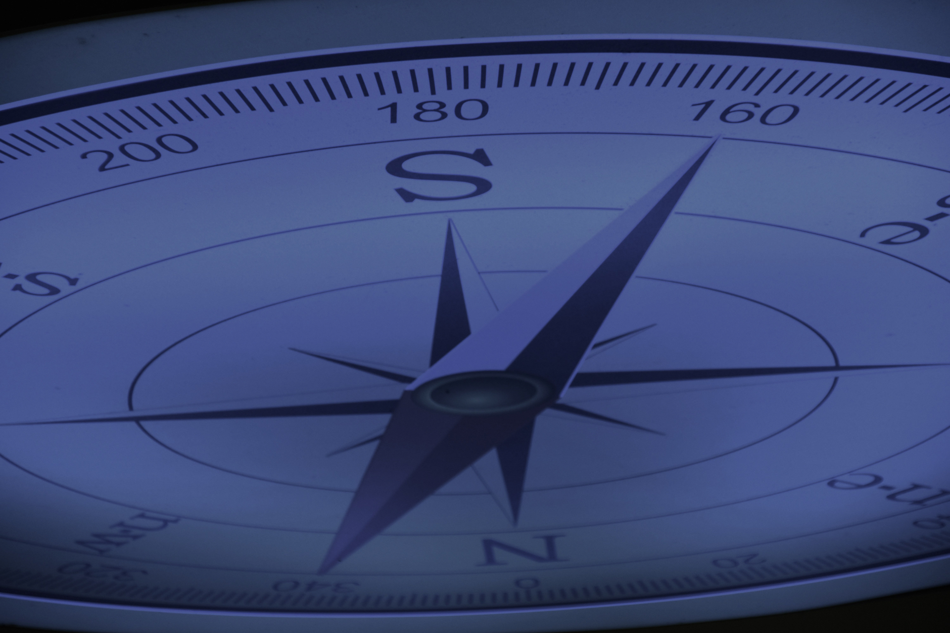 Close up of a compass